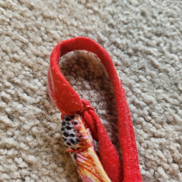 🌼 Mudd Rusty Red Floral Romper – Size XL (14), Adjustable Straps & Lace Detail - Picture 5 of 7